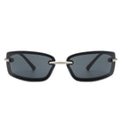Thalyn - Rectangle Sleek Tinted Sports Color Pop Sunglasses - Charming Charlie