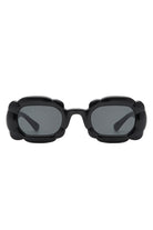 Uplift - Geometric Irregular Thick Frame Square Fashion Sunglasses - Charming Charlie