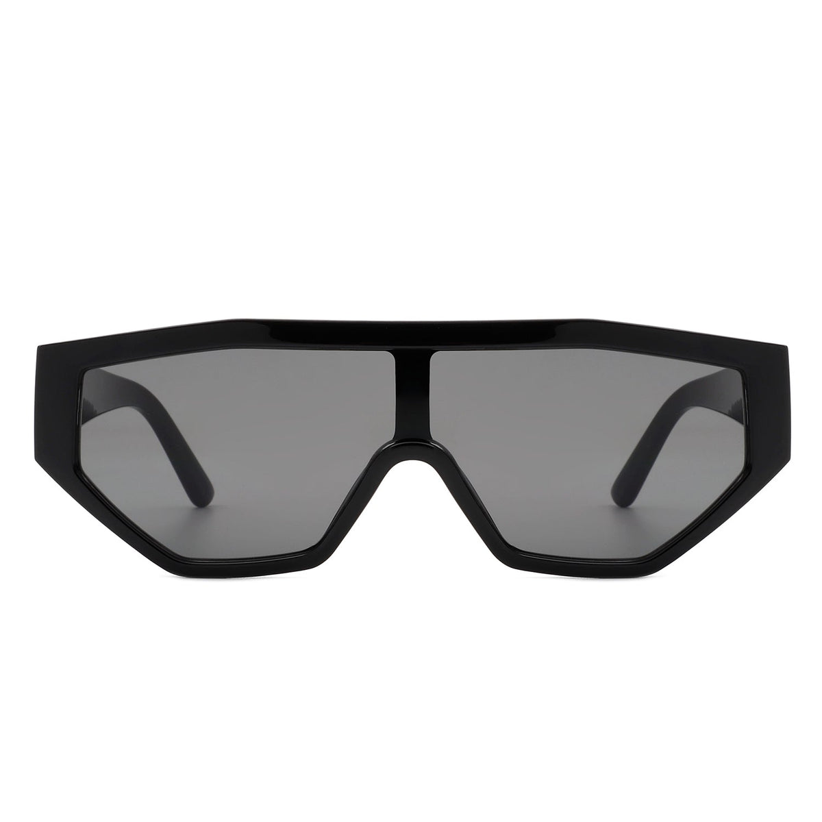 Firelily - Geometric Square Oversize Futuristic Fashion Sunglasses - Charming Charlie