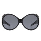 Radiant - Oversized Round Wrap-Around Fashion Women's Sunglasses - Charming Charlie