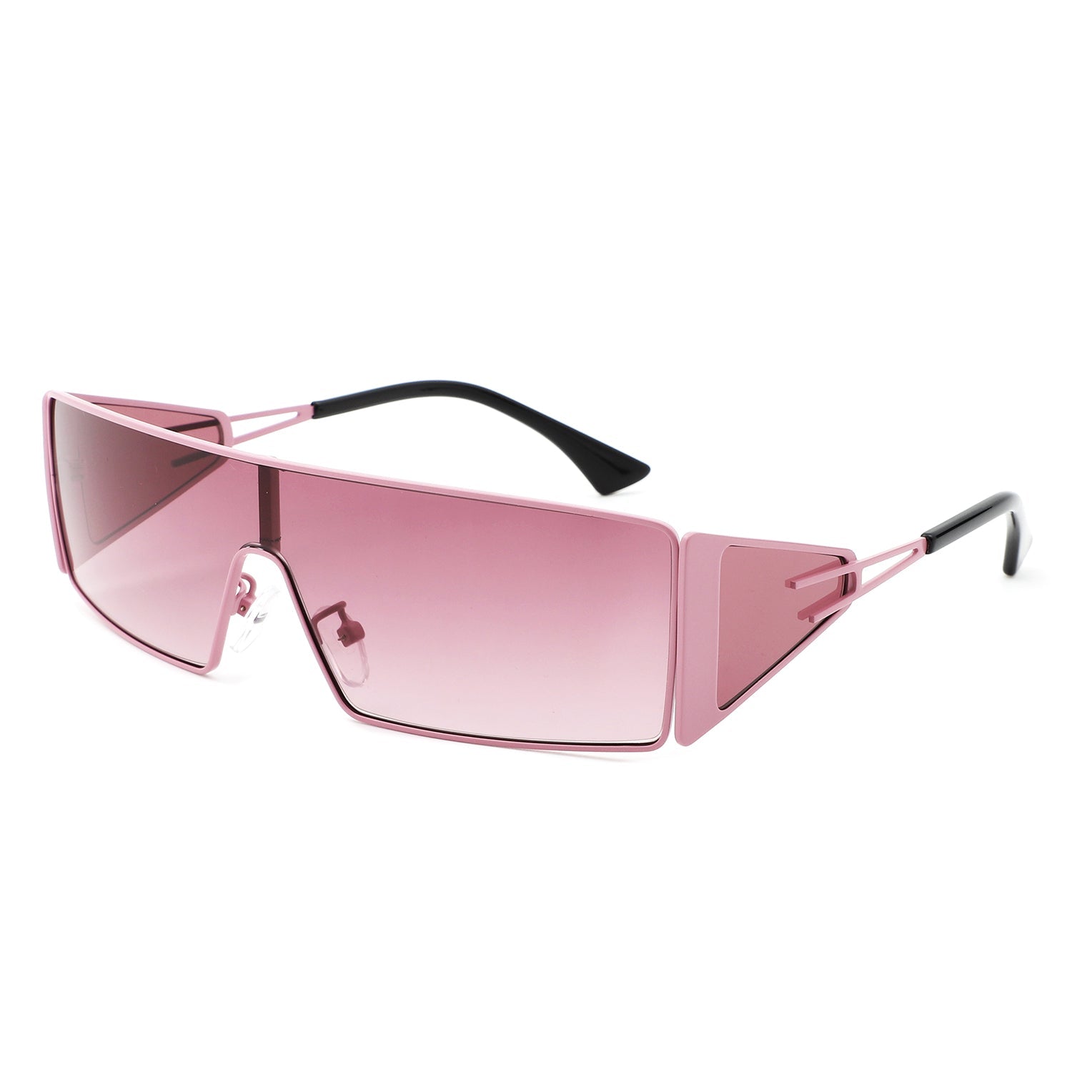Vortex - Square Wrap-Around Retro Rectangle Fashion Sunglasses - Charming Charlie