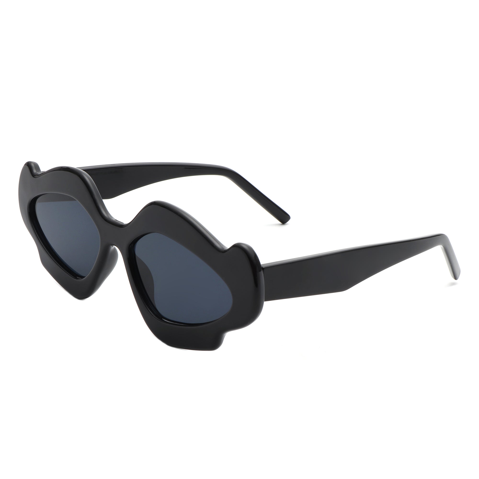 Zyrith - Geometric Wavy Designed Women's Sunglasses - Charming Charlie