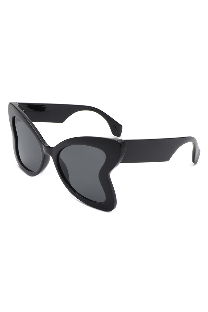 Glisten - Cat Eye Oversized Butterfly Shape Sunglasses  display picture 2
