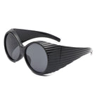 Radiant - Oversized Round Wrap-Around Fashion Women's Sunglasses - Charming Charlie