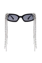 Thyria - Modern Luxury Rhinestone Chi Rectangle Women's Sunglasses - Charming Charlie