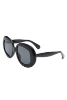 Maven - Oversized Geometric Oval Round Fashion Women's Sunglasses - Charming Charlie