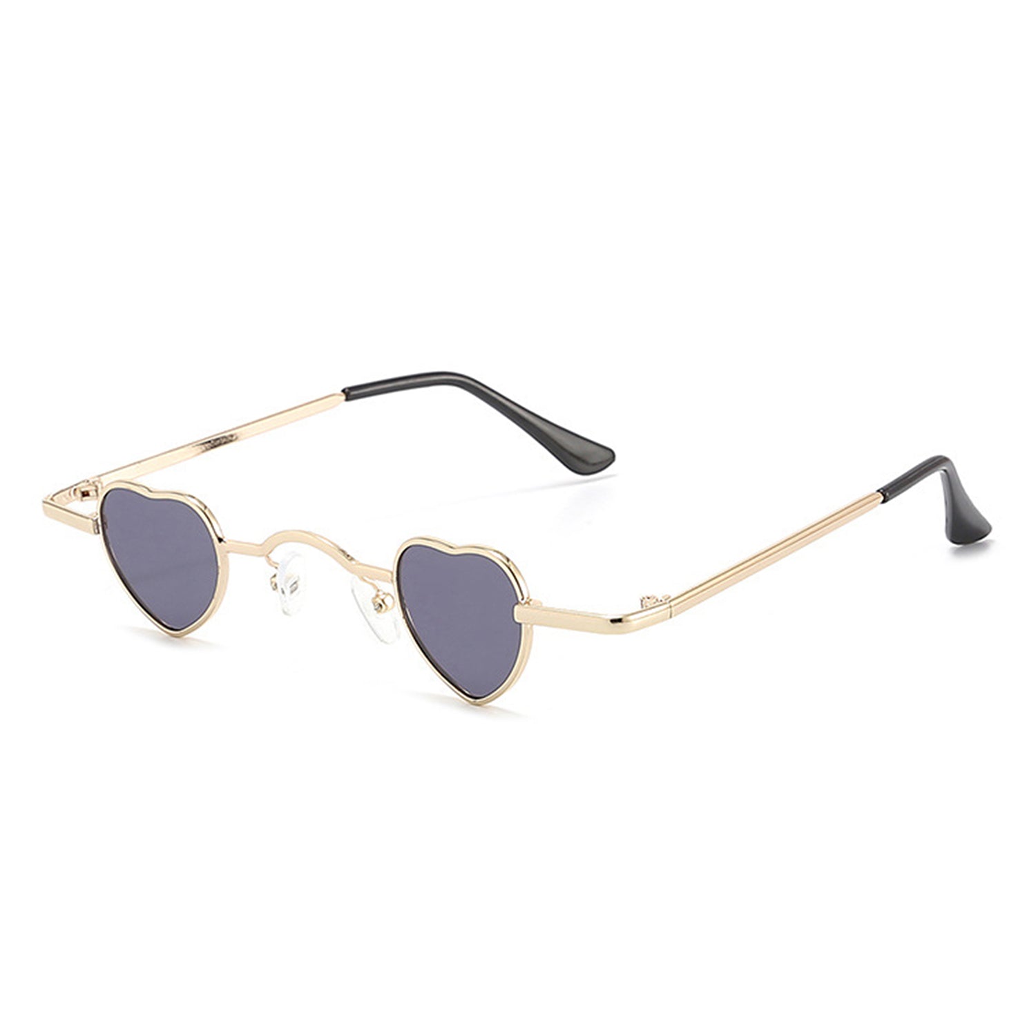 Zyral - Metal Heart Shaped Tinted Mini Color Pop Sunglasses - Charming Charlie