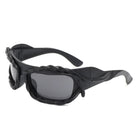 Riff - Rectangle Irregular Twisted Thick Frame Futuristic Sunglasses - Charming Charlie