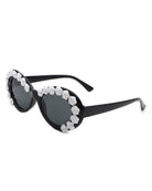 Vystra - Oval Flower Round Fashion Women's Sunglasses - Charming Charlie