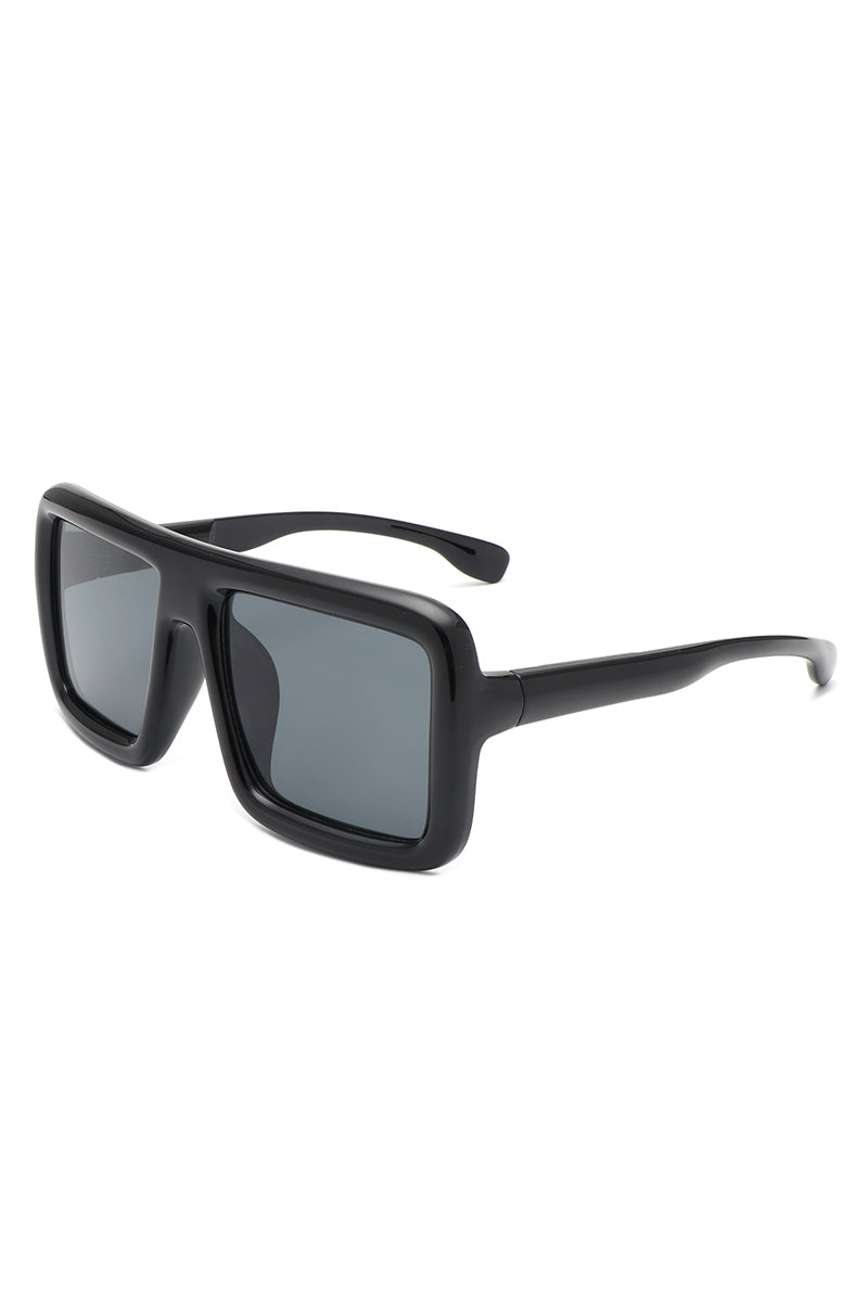 Hype - Oversized Square Flat-Top Women's Fashion Sunglasses - Charming Charlie