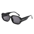 Nexis - Geometric Square Thick Frame Fashion Sunglasses - Charming Charlie