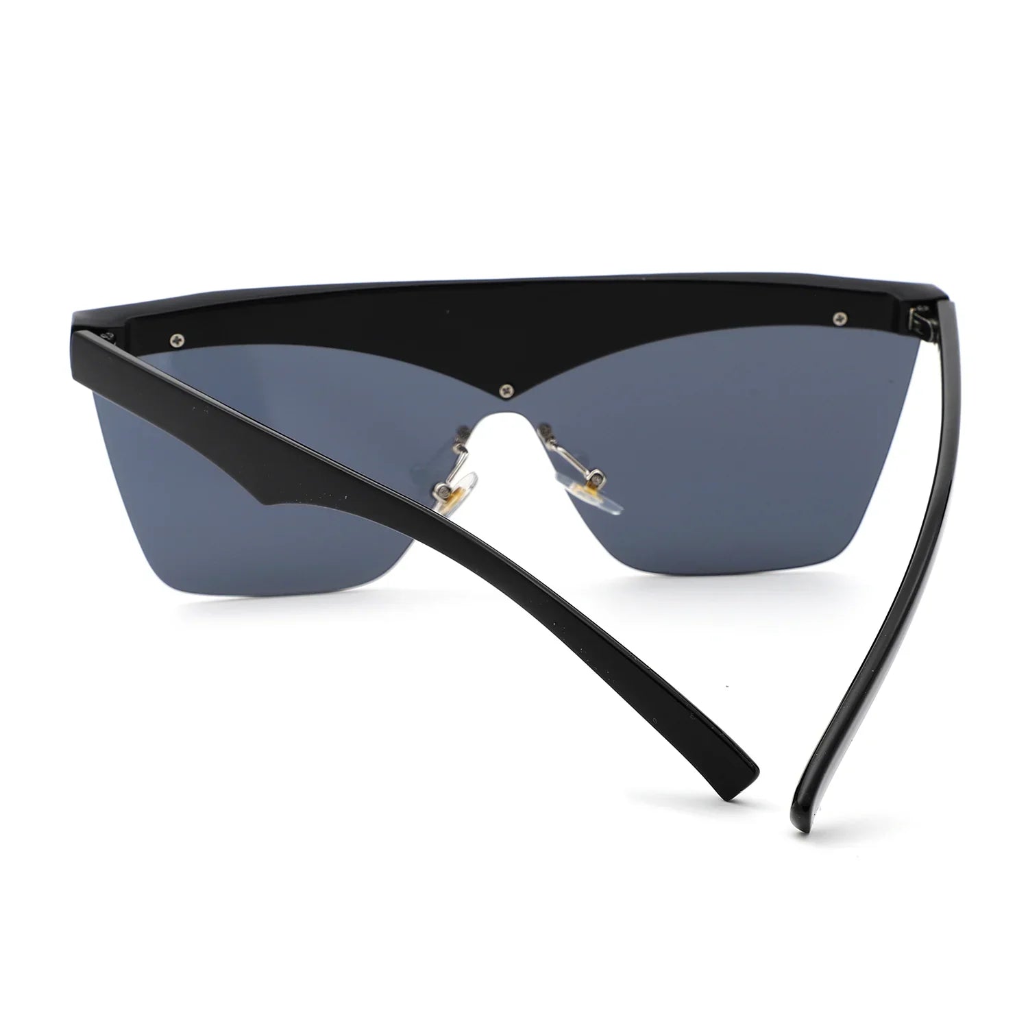 Lythia - Semi-Rimless Fashion Flat Top Sunglasses - Charming Charlie