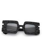 Pledge - Modern Chunky Geometric Square Fashion Sunglasses - Charming Charlie