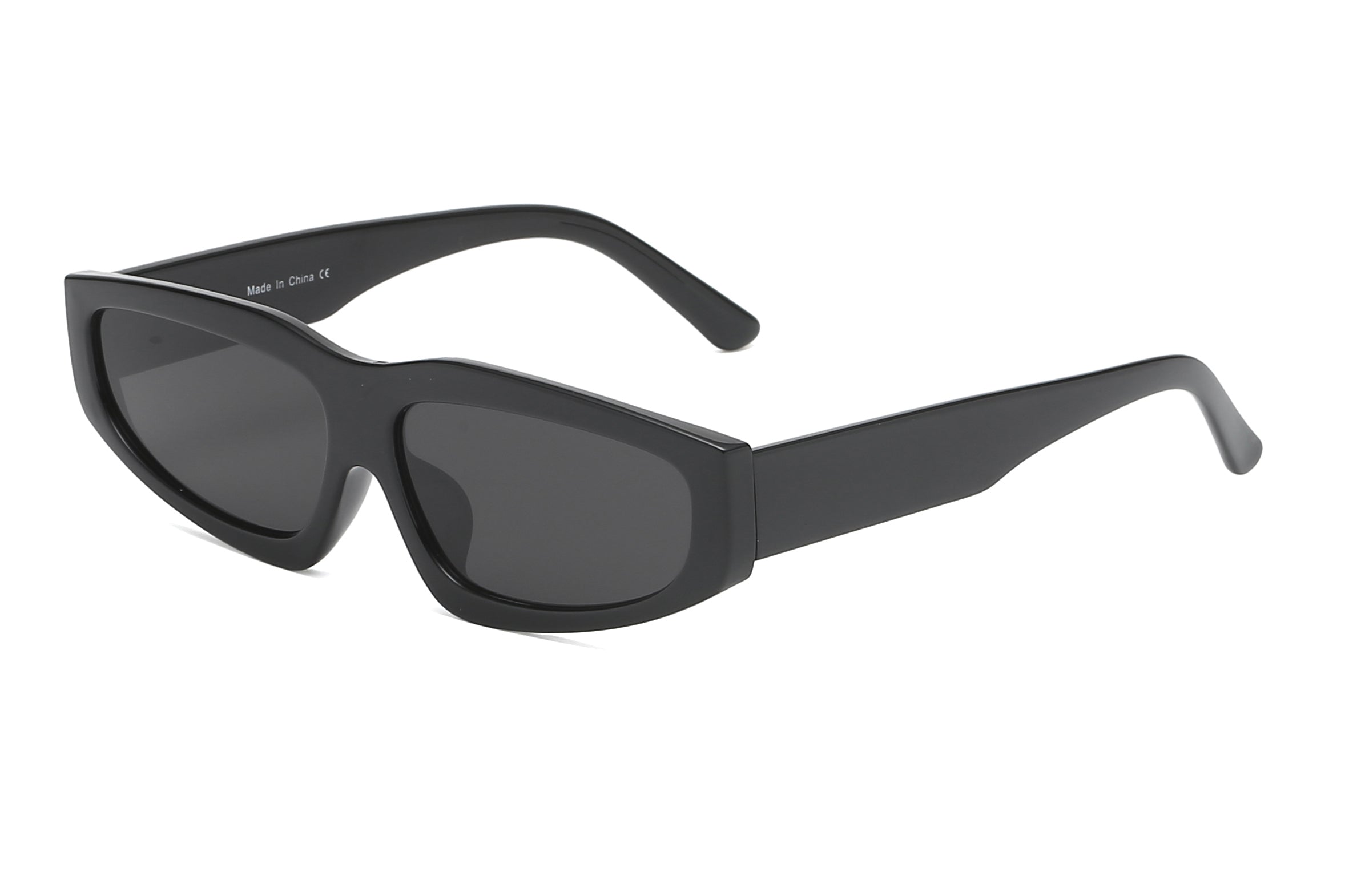 Odessa | Retro Thick Rectangle Unisex Fashion Sunglasses - Charming Charlie
