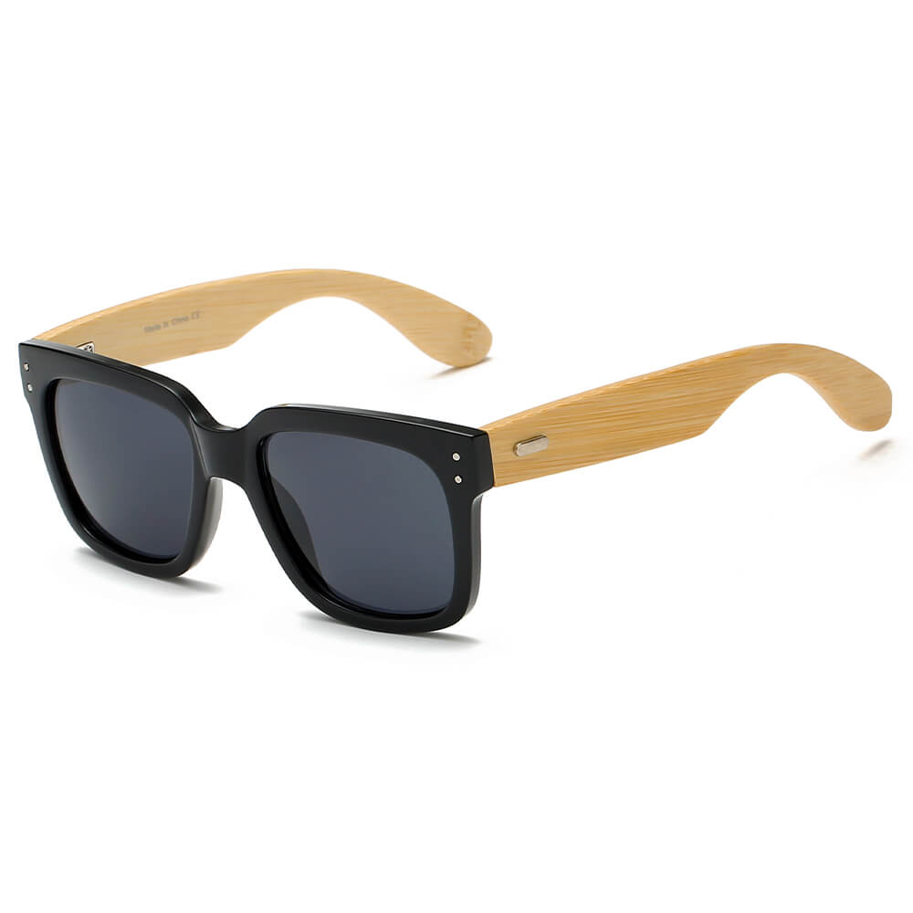 MEDFORD | S3005 - Retro Unisex Men Women Square Fashion Sunglasses - Cramilo Eyewear - Stylish Trendy Affordable Sunglasses Clear Glasses Eye Wear Fashion