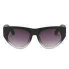 CABAZON | S1059 - Women Round Cat Eye Sunglasses - Cramilo Eyewear - Stylish Trendy Affordable Sunglasses Clear Glasses Eye Wear Fashion