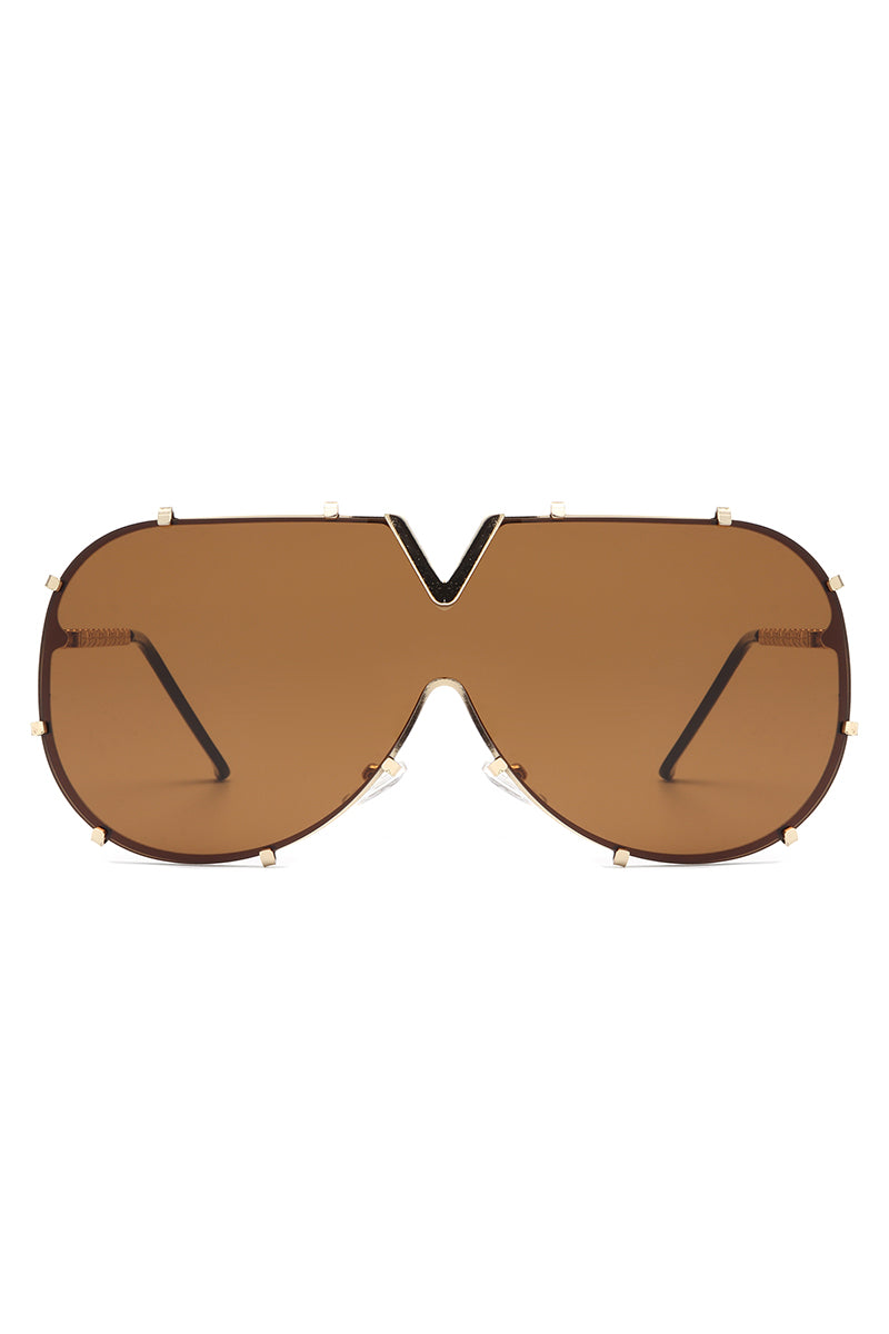 Dazzle - Oversized Luxury Aviator Sunglasses - Charming Charlie