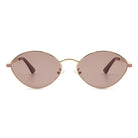 Ufril - Oval Retro Geometric Round Glitter Fashion Sunglasses - Charming Charlie