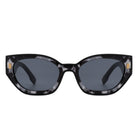 Dawnmist - Geometric Retro Round Irregular Narrow Cat Eye Sunglasses - Charming Charlie