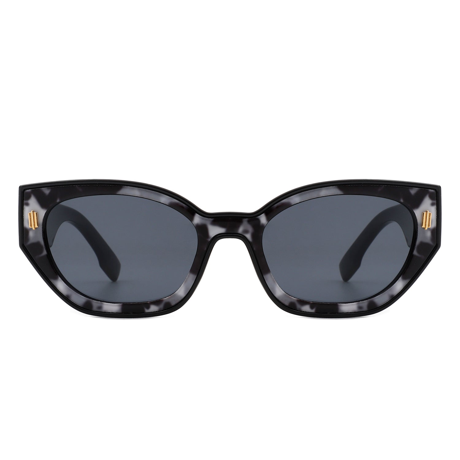 Dawnmist - Geometric Retro Round Irregular Narrow Cat Eye Sunglasses - Charming Charlie