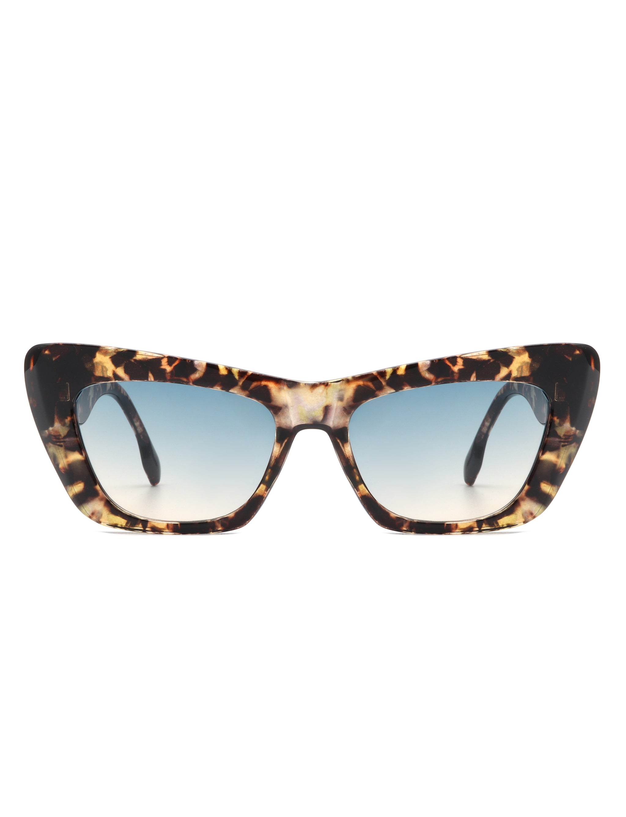 Hush - Chic Retro Tinted Cat Eye Women's Fashion Square Sunglasses - Charming Charlie