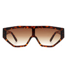 Firelily - Geometric Square Oversize Futuristic Fashion Sunglasses - Charming Charlie