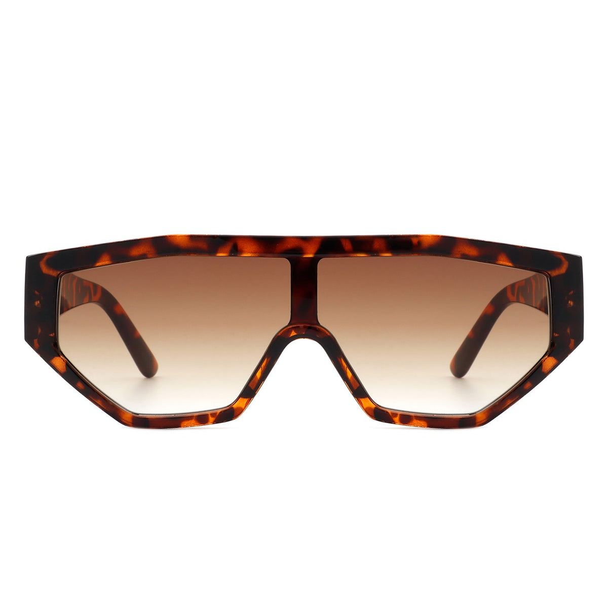 Firelily - Geometric Square Oversize Futuristic Fashion Sunglasses - Charming Charlie