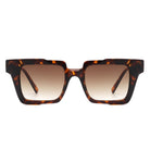 Xeno - Flat Top Geometric Fashion Square Sunglasses - Charming Charlie