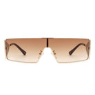 Vortex - Square Wrap-Around Retro Rectangle Fashion Sunglasses - Charming Charlie