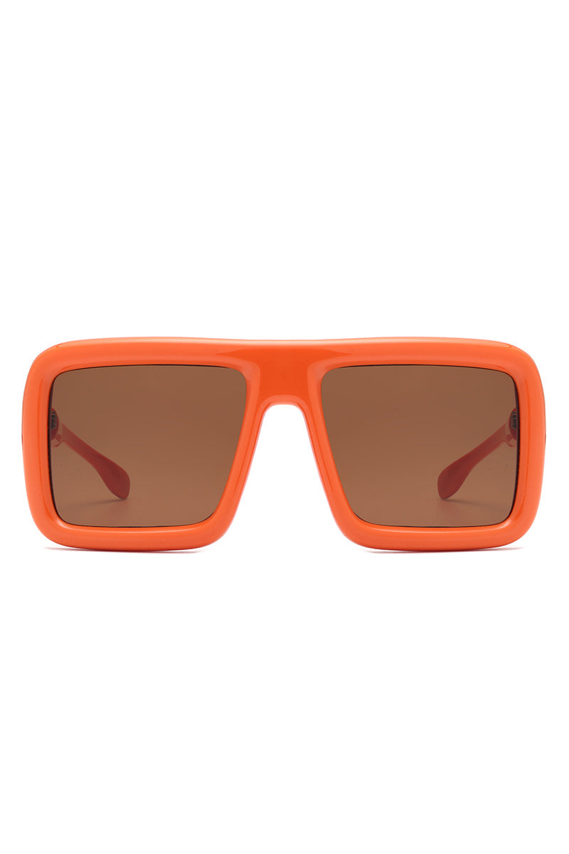 Hype - Oversized Square Flat-Top Women's Fashion Sunglasses - Charming Charlie