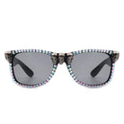 Myralis - Classic Horn Rim Rhinestone Gothic Skull Square Sunglasses - Charming Charlie