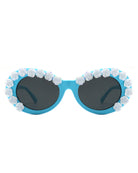 Vystra - Oval Flower Round Fashion Women's Sunglasses - Charming Charlie