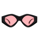 Rosedawn - Futuristic Square Retro Chunky Irregular Geometric Sunglasses - Charming Charlie