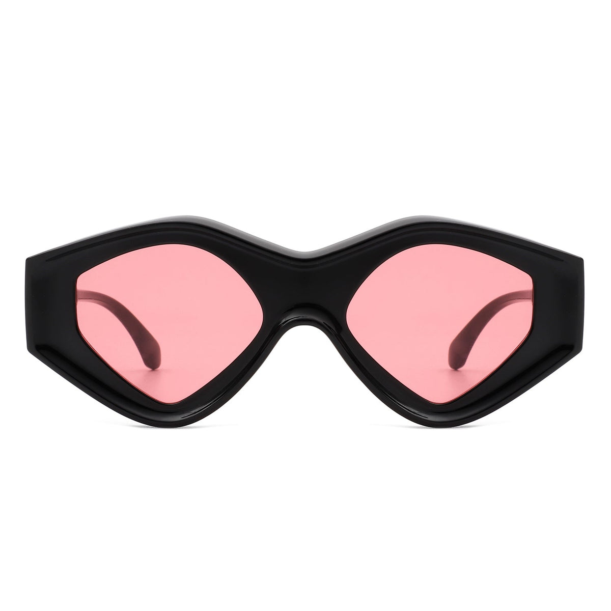 Rosedawn - Futuristic Square Retro Chunky Irregular Geometric Sunglasses - Charming Charlie