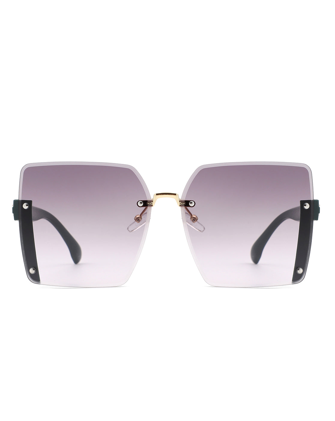 Nysera - Rimless Fashion Square Flat Top Sunglasses - Charming Charlie