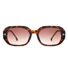 Nexis - Geometric Square Thick Frame Fashion Sunglasses - Charming Charlie