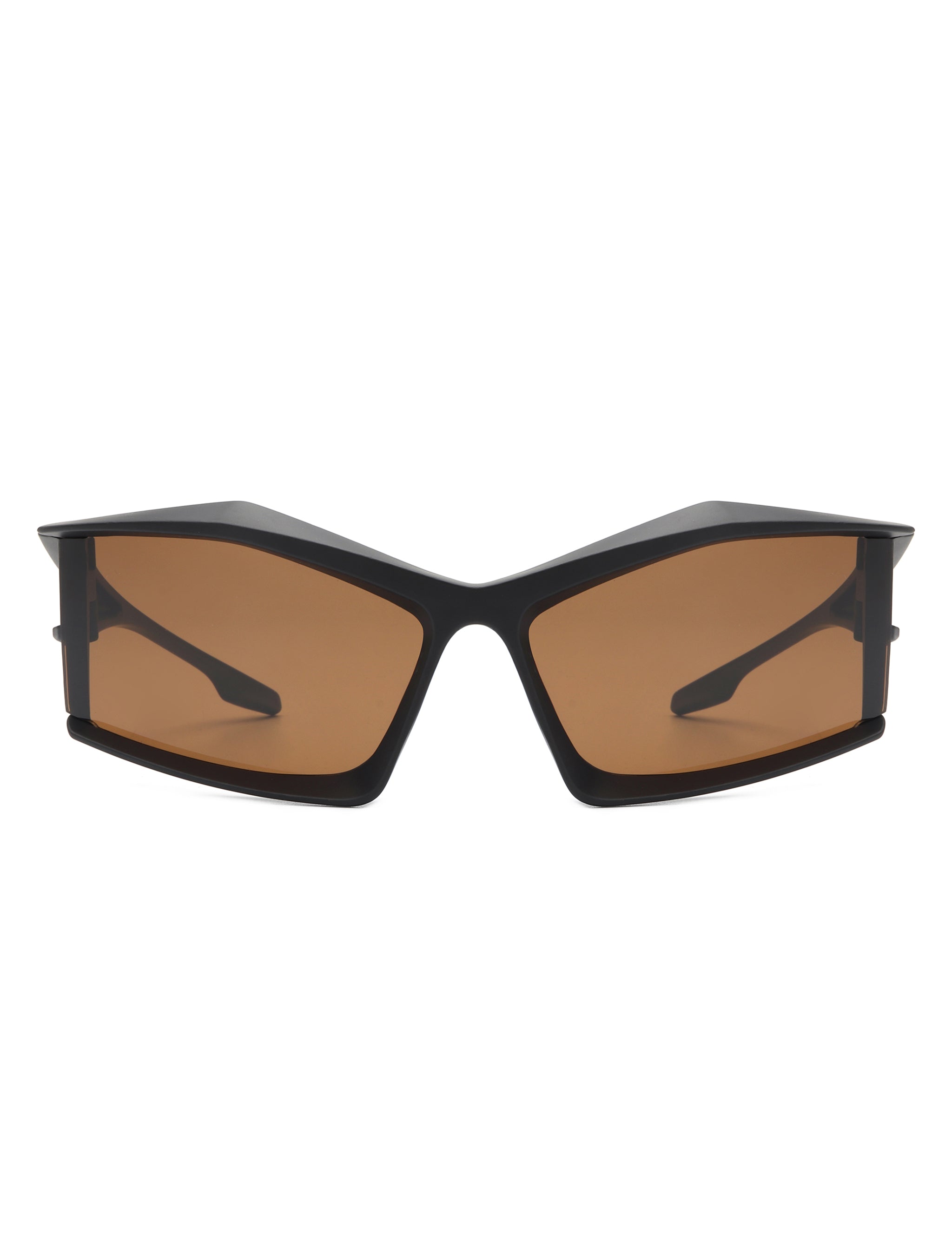 Halo - Futuristic Geometric Rectangle Fashion Sunglasses - Charming Charlie