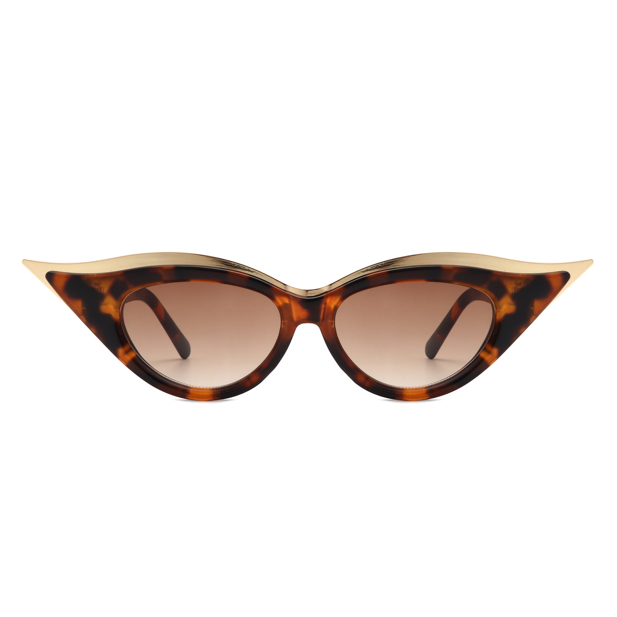 Vaelan - Round Extreme Cat Eye Women's Sunglasses - Charming Charlie