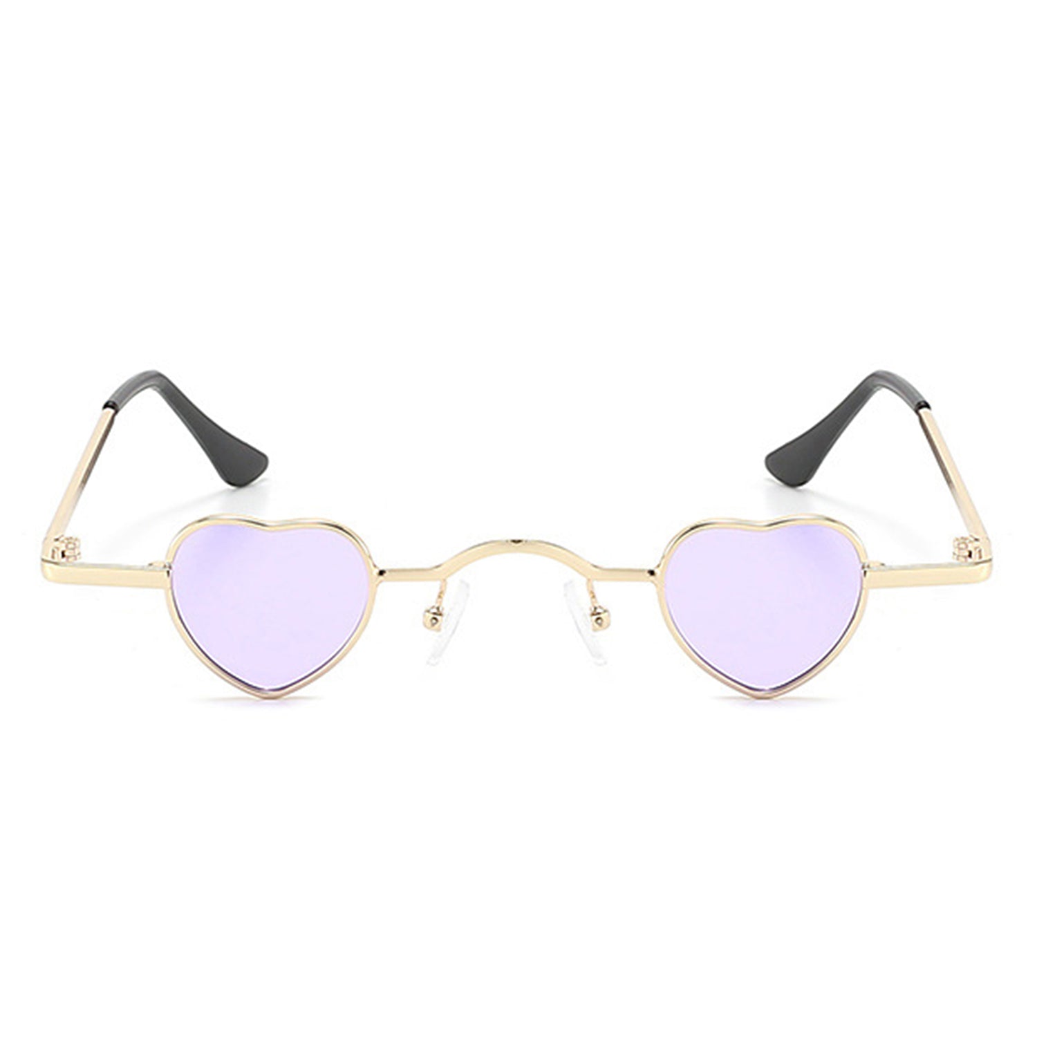 Zyral - Metal Heart Shaped Tinted Mini Color Pop Sunglasses - Charming Charlie