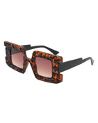 Pledge - Modern Chunky Geometric Square Fashion Sunglasses - Charming Charlie