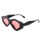 Rosedawn - Futuristic Square Retro Chunky Irregular Geometric Sunglasses - Charming Charlie
