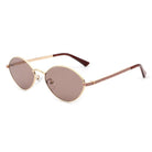 Ufril - Oval Retro Geometric Round Glitter Fashion Sunglasses - Charming Charlie