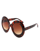Quest - Oversized Oval Round Women's Fashion Sunglasses - Charming Charlie