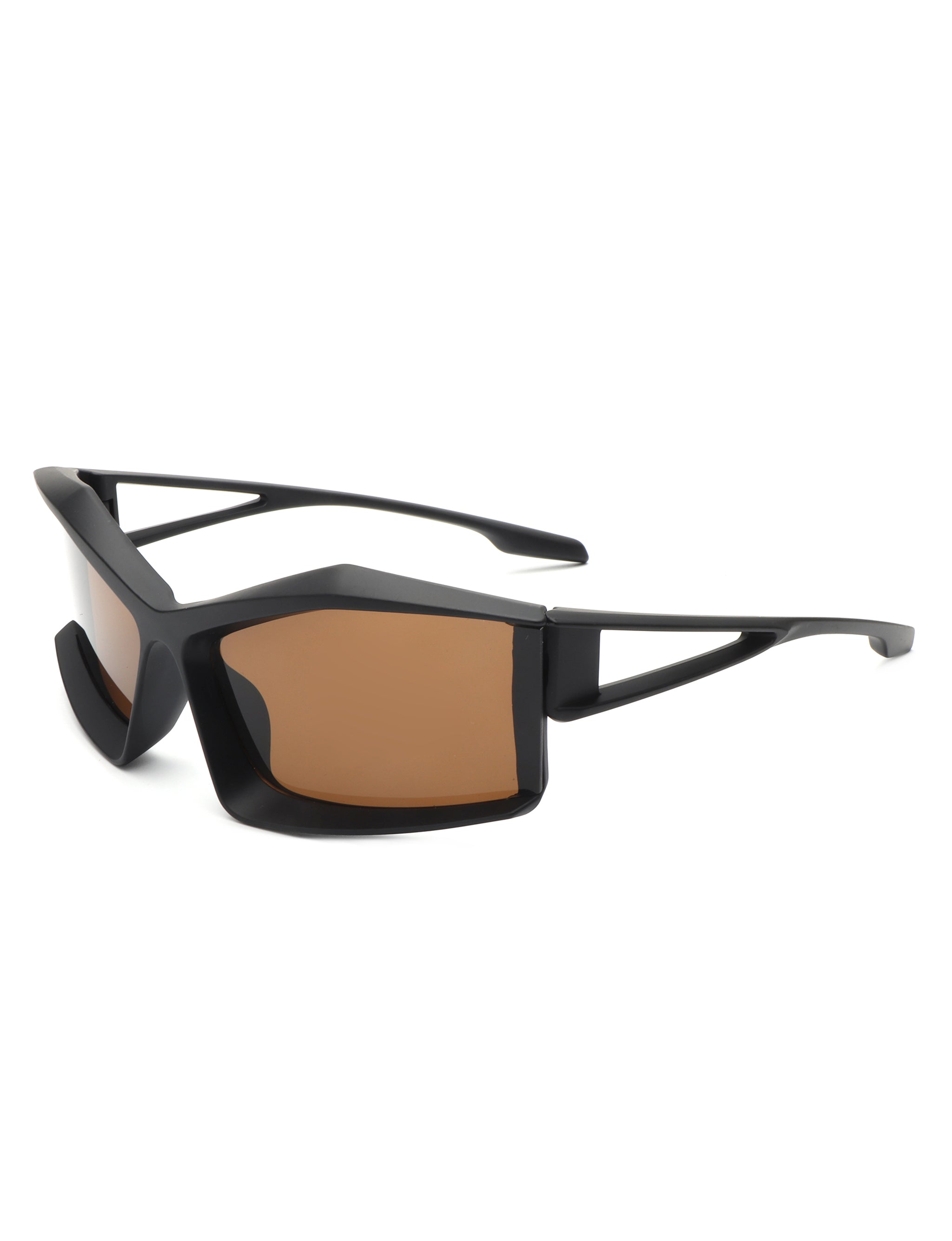 Halo - Futuristic Geometric Rectangle Fashion Sunglasses - Charming Charlie