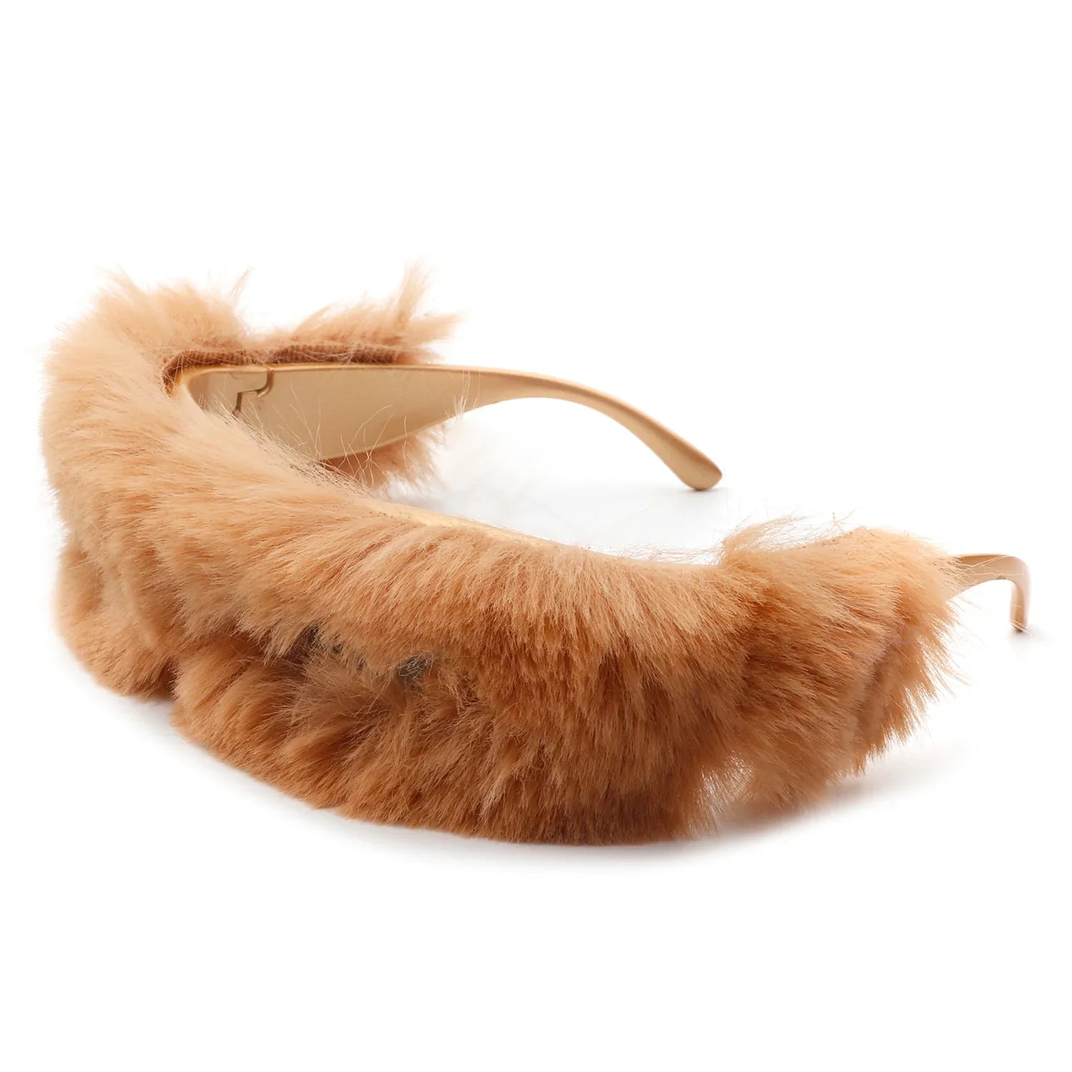 Kyriel - Y2K Wrap Around Fuzzy Fashion Furr Women Sunglasses - Charming Charlie