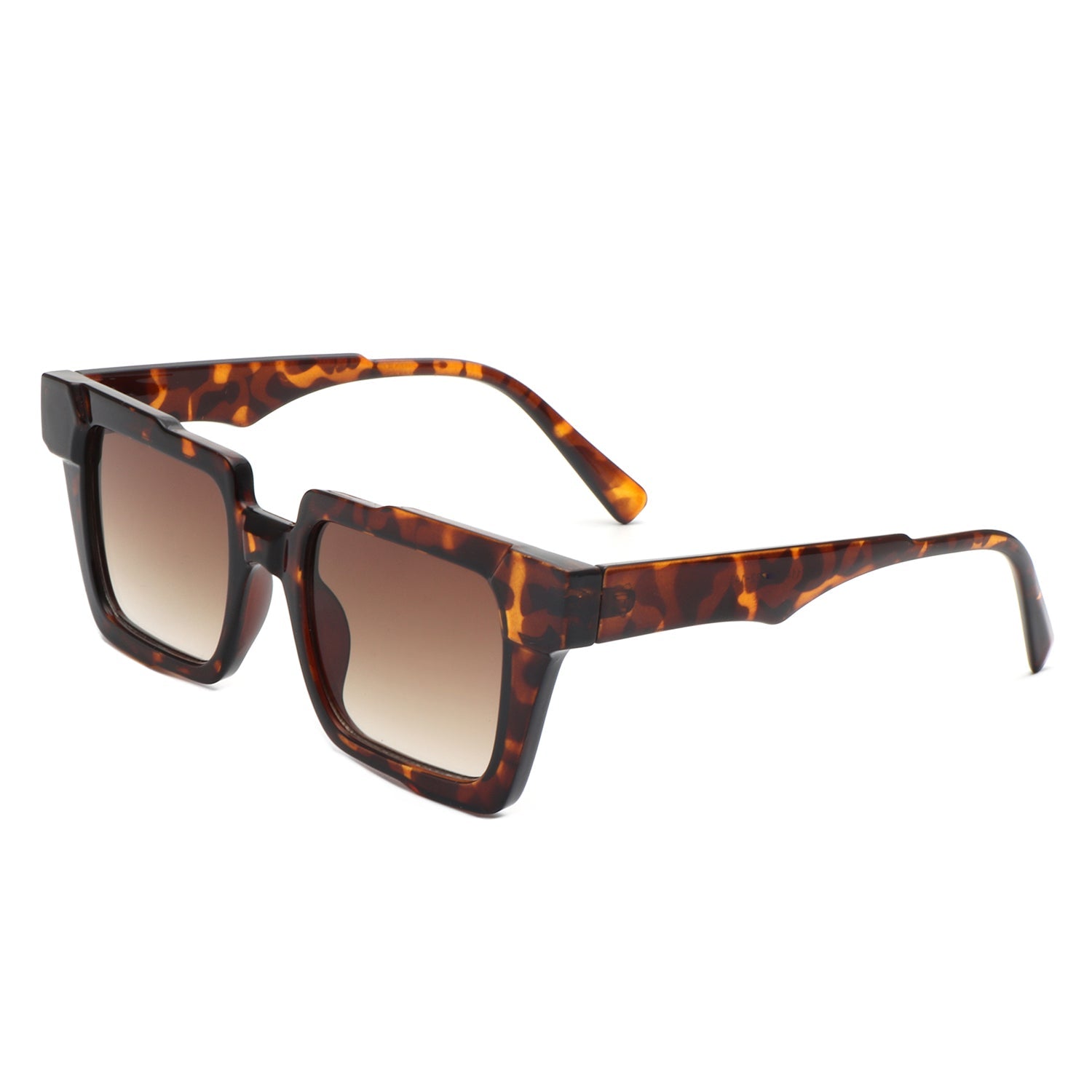 Xeno - Flat Top Geometric Fashion Square Sunglasses - Charming Charlie