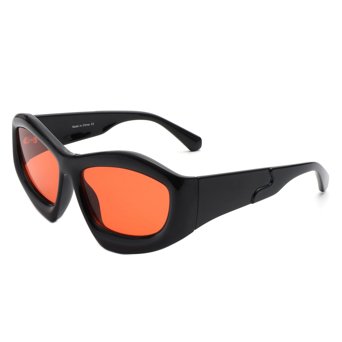 Xaron - Geometric Square Tinted Oversize Chunky Fashion Sunglasses - Charming Charlie