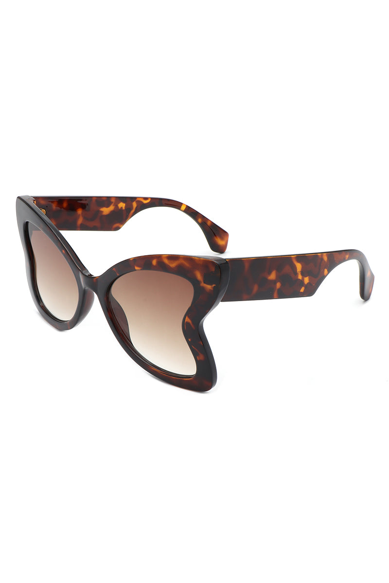 Glisten - Cat Eye Oversized Butterfly Shape Sunglasses  display picture 3