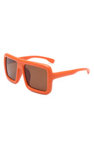 Hype - Oversized Square Flat-Top Women's Fashion Sunglasses - Charming Charlie