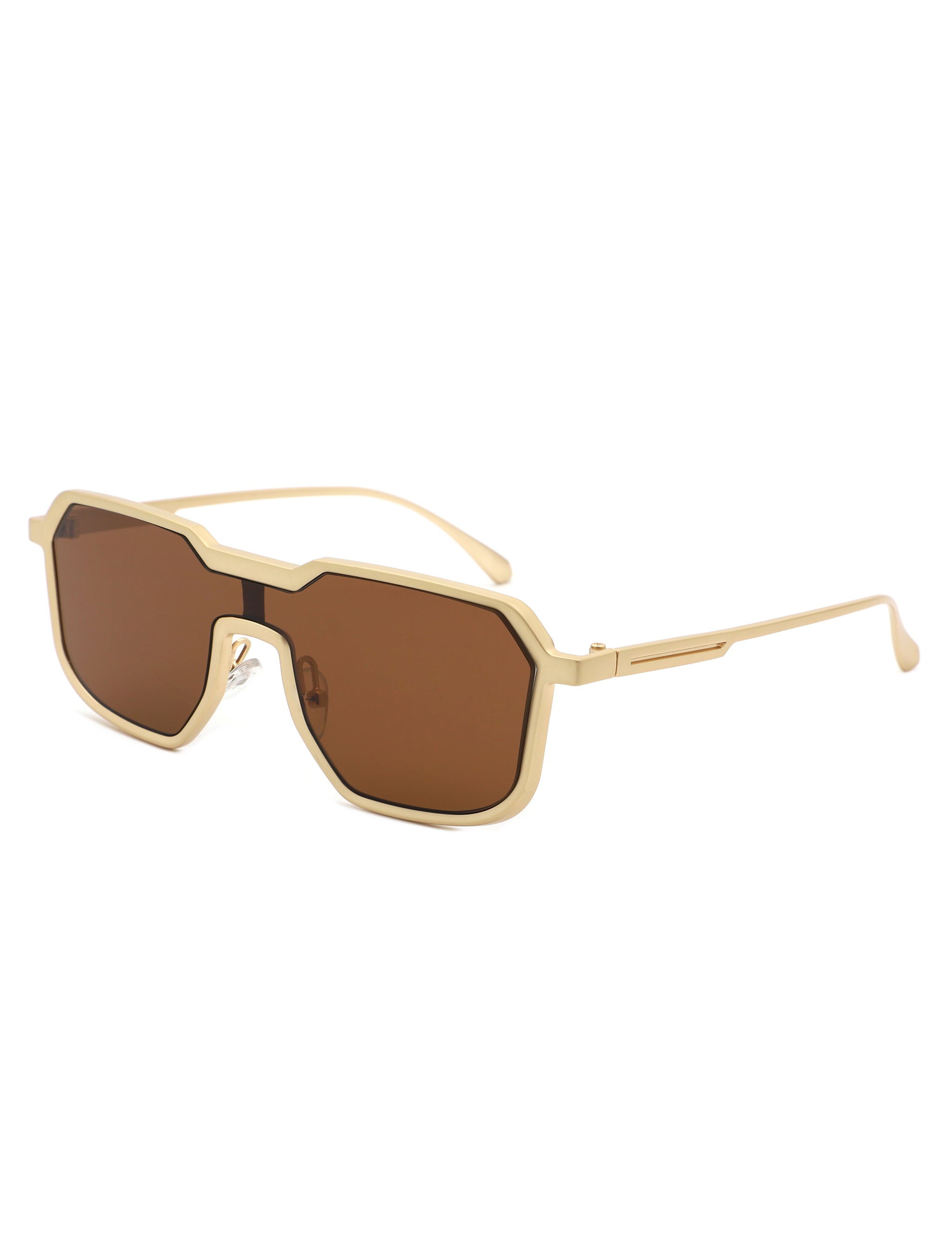 Fusion - Retro Oversized Square Geometric Fashion Sunglasses - Charming Charlie